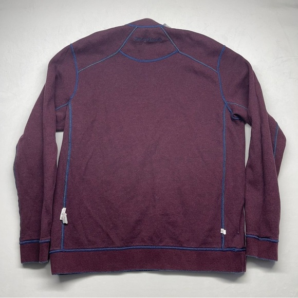 Tommy Bahama Men’s Reversible Pullover 1/4 ZipUp Sweater Blue/Maroon Size Medium - Picture 4 of 11